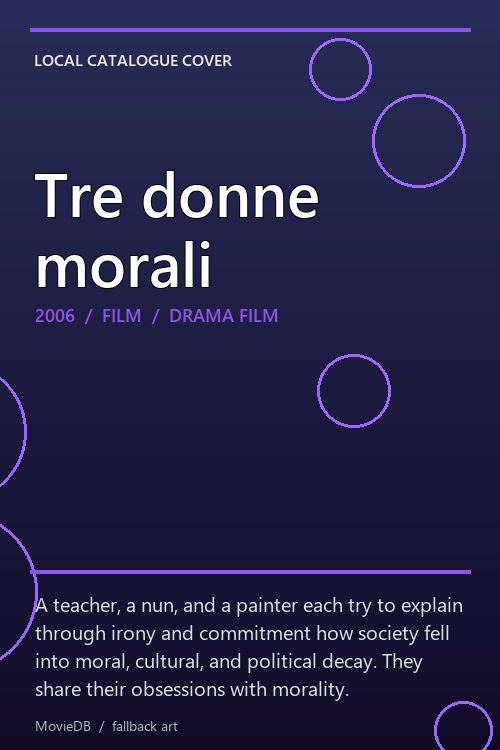Tre donne morali poster