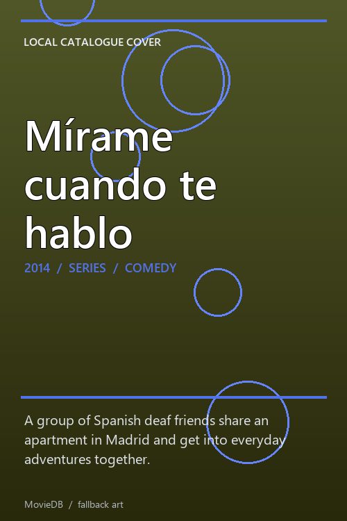 Mírame cuando te hablo poster