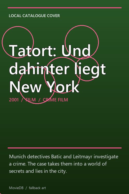 Tatort: Und dahinter liegt New York poster