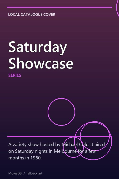 Saturday Showcase poster