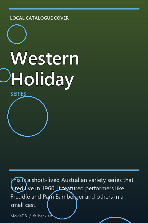 Western Holiday poster