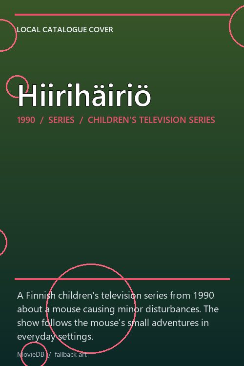 Hiirihäiriö poster