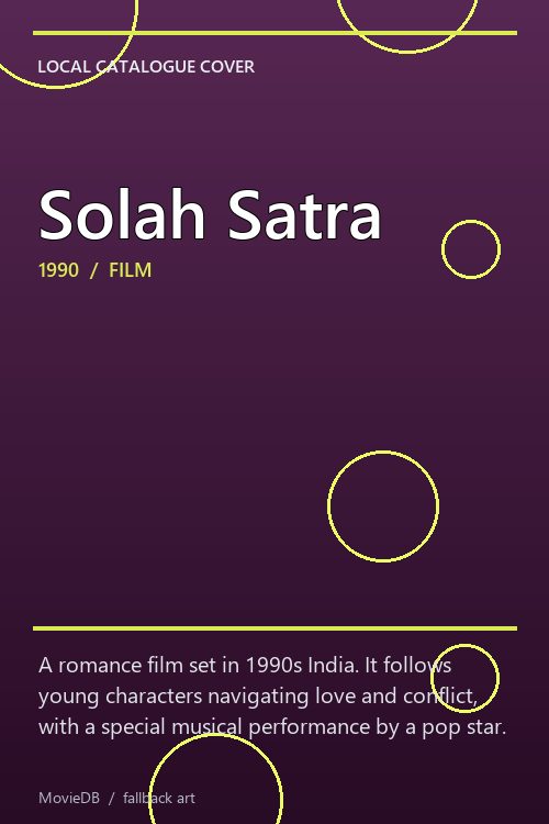 Solah Satra poster