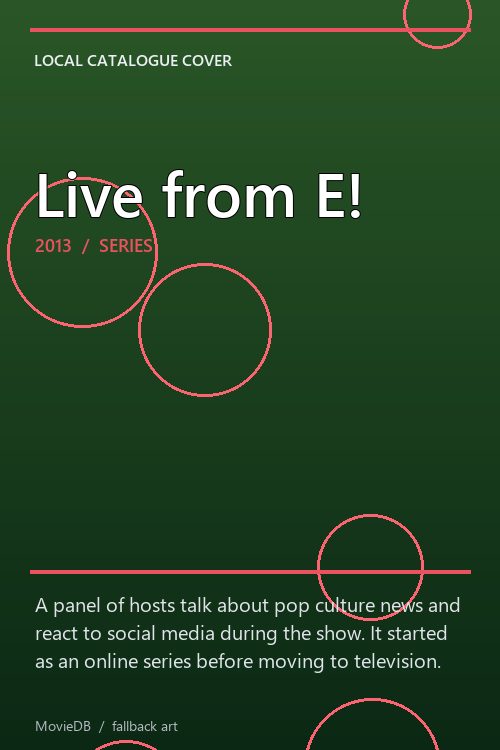 Live from E! poster