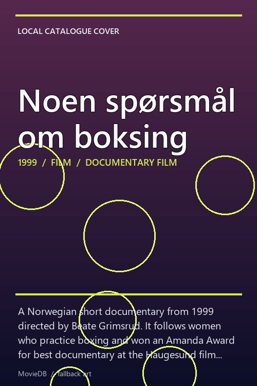 Noen spørsmål om boksing poster