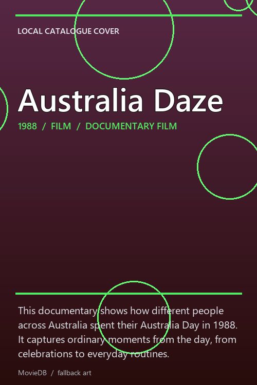 Australia Daze poster