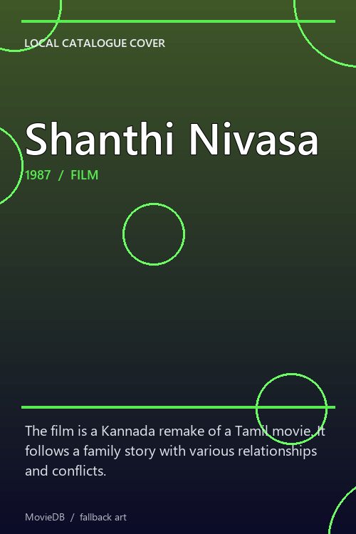 Shanthi Nivasa poster