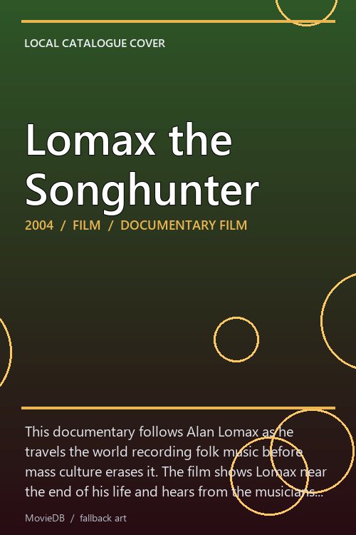 Lomax the Songhunter poster