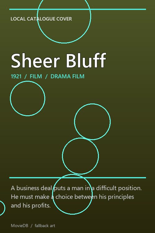 Sheer Bluff poster
