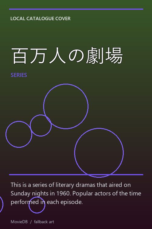 百万人の劇場 poster