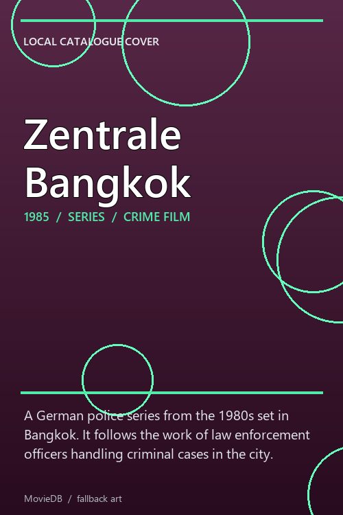 Zentrale Bangkok poster