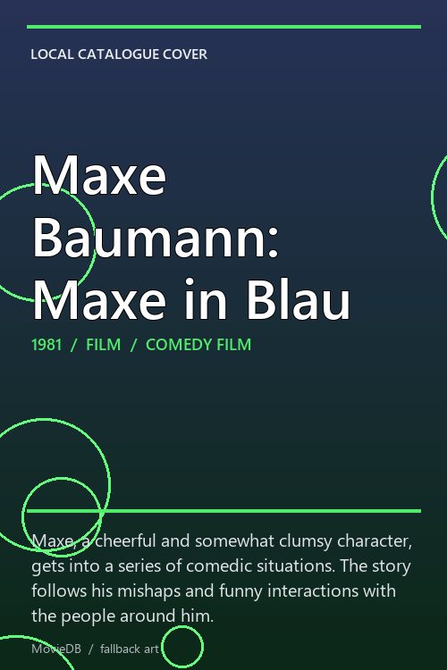 Maxe Baumann: Maxe in Blau poster