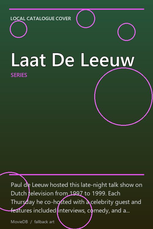 Laat De Leeuw poster