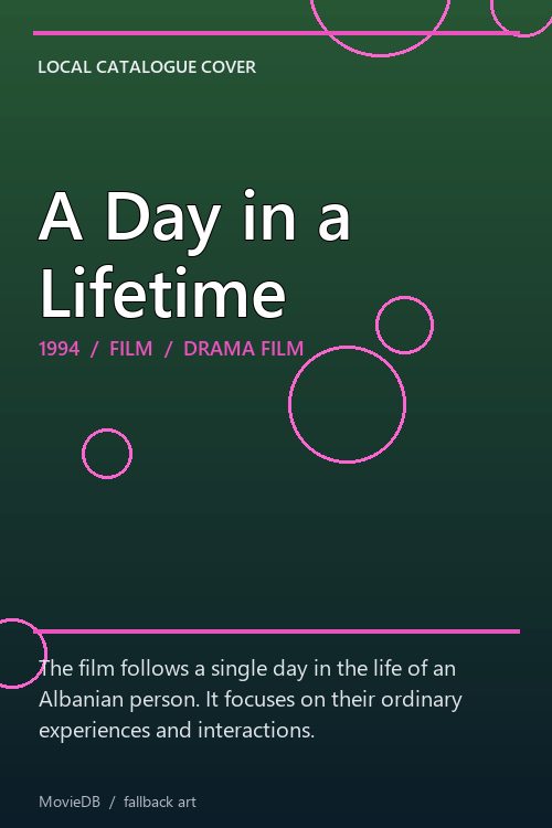 A Day in a Lifetime poster