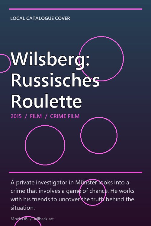 Wilsberg: Russisches Roulette poster