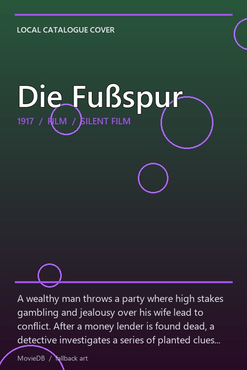 Die Fußspur poster