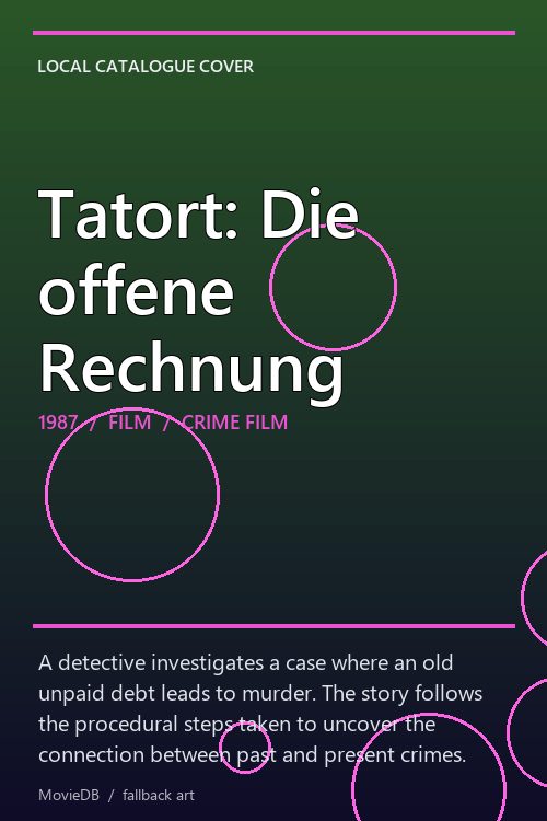 Tatort: Die offene Rechnung poster
