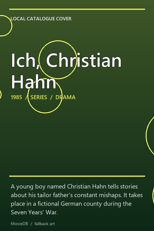 Ich, Christian Hahn poster
