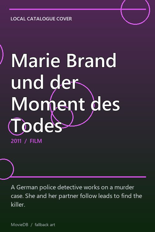 Marie Brand und der Moment des Todes poster