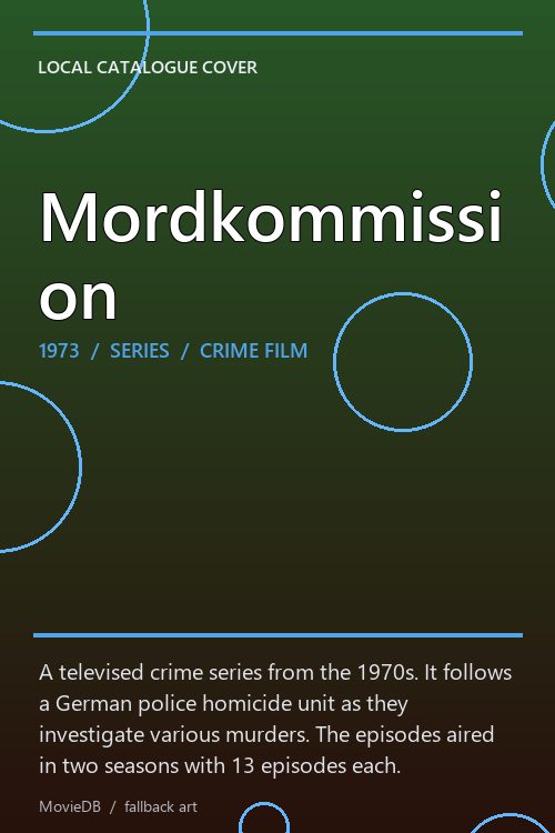Mordkommission poster