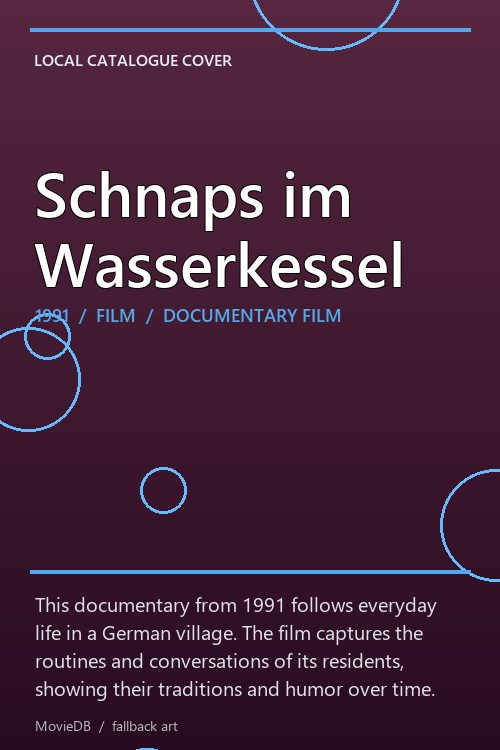 Schnaps im Wasserkessel poster