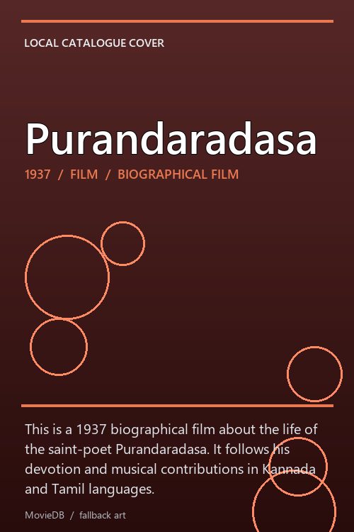 Purandaradasa poster