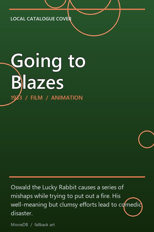 Going to Blazes poster