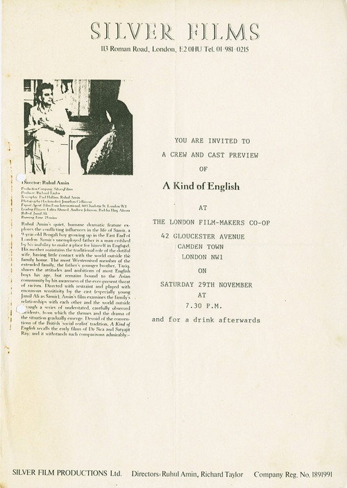 A Kind of English poster