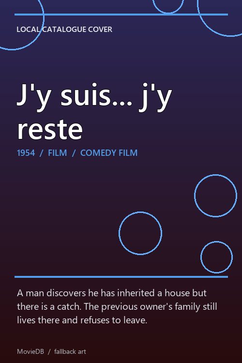 J'y suis... j'y reste poster