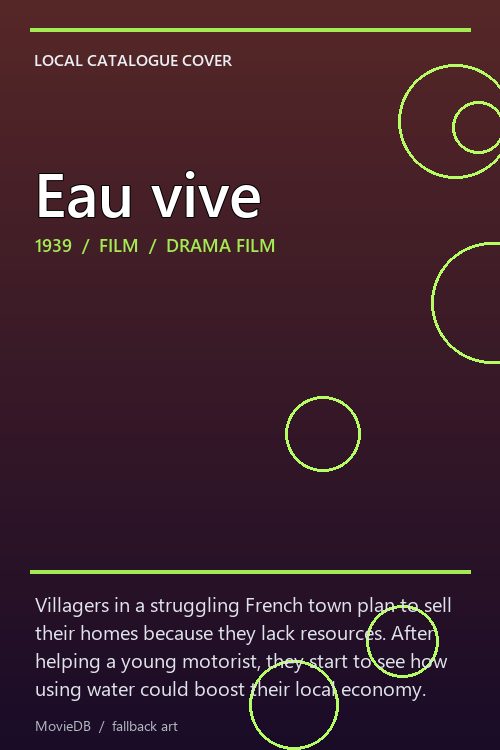 Eau vive poster
