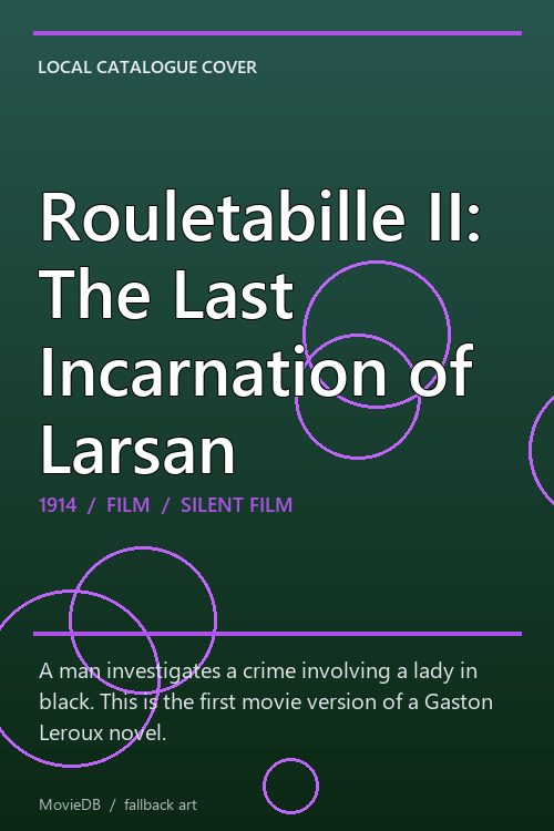 Rouletabille II: The Last Incarnation of Larsan poster