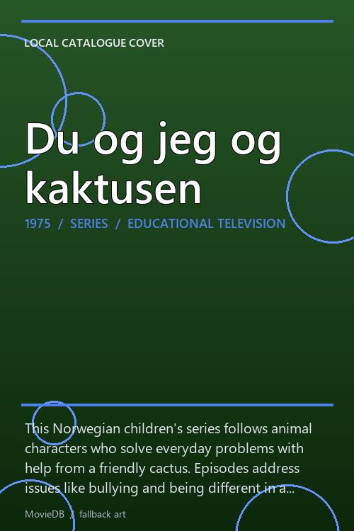 Du og jeg og kaktusen poster