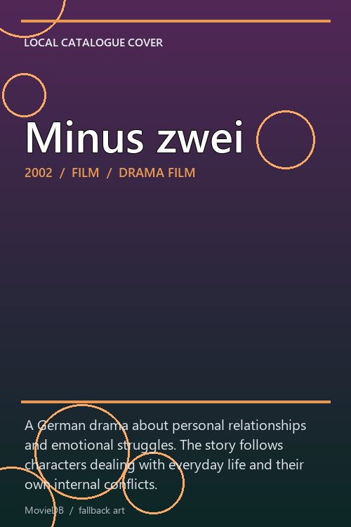 Minus zwei poster