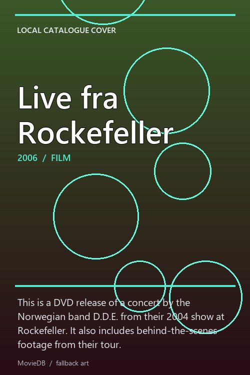 Live fra Rockefeller poster
