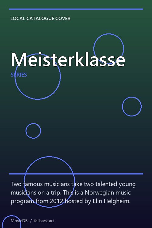 Meisterklasse poster