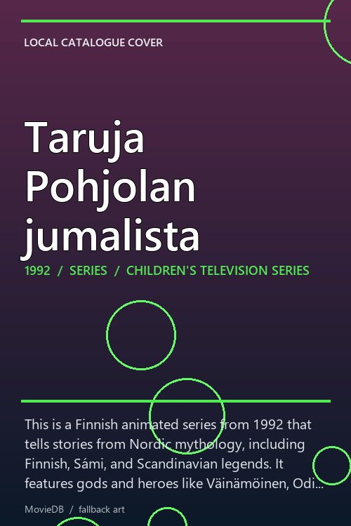 Taruja Pohjolan jumalista poster
