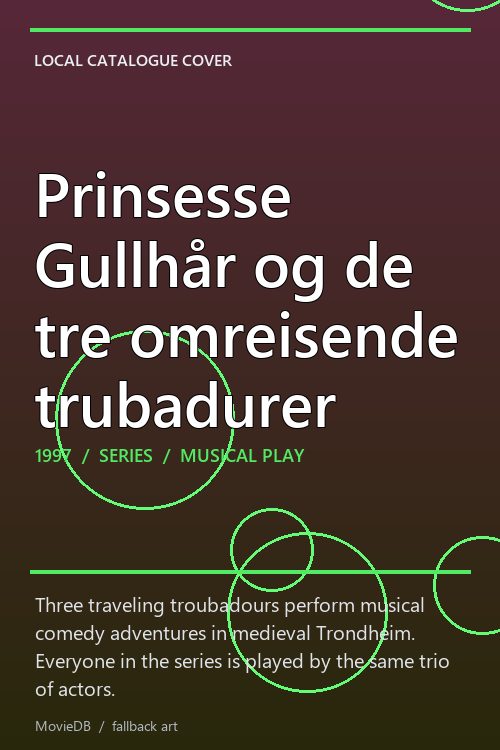 Prinsesse Gullhår og de tre omreisende trubadurer poster