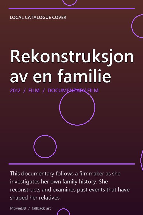 Rekonstruksjon av en familie poster