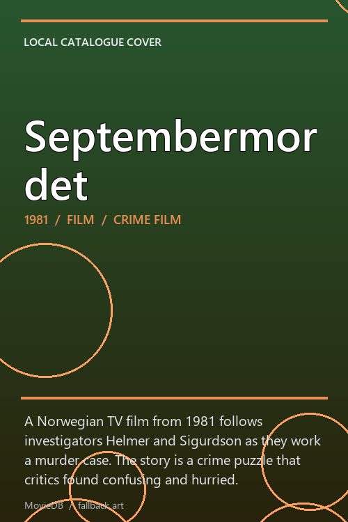 Septembermordet poster