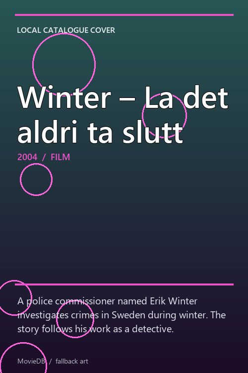Winter – La det aldri ta slutt poster