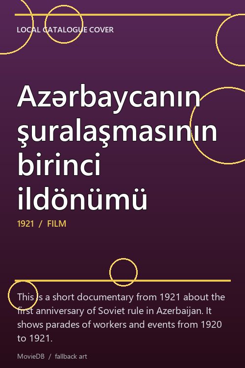 Azərbaycanın şuralaşmasının birinci ildönümü poster