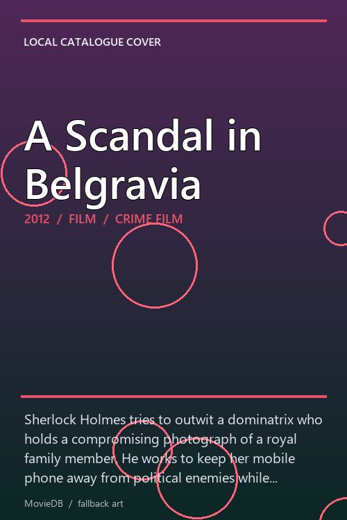 A Scandal in Belgravia poster