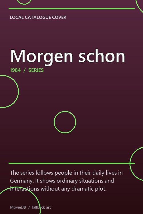 Morgen schon poster