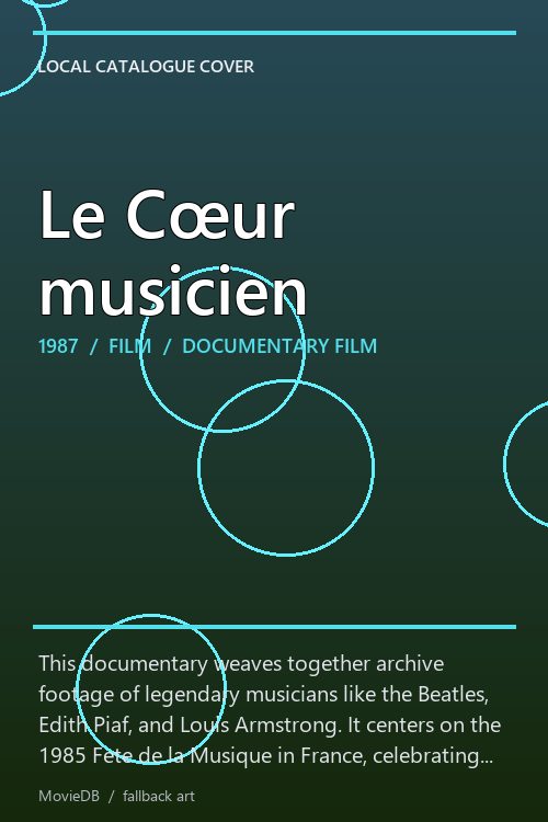 Le Cœur musicien poster