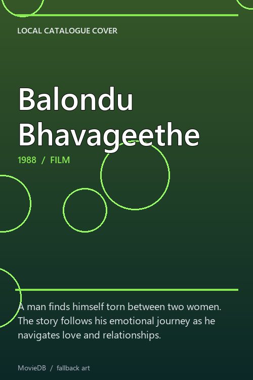 Balondu Bhavageethe poster