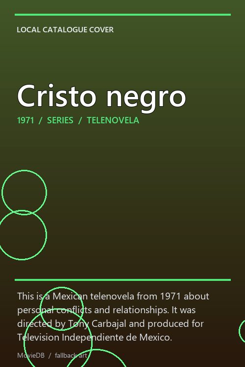 Cristo negro poster