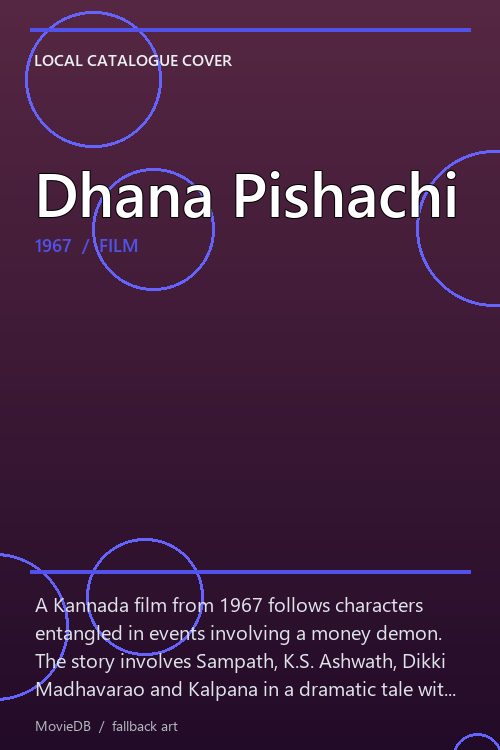 Dhana Pishachi poster