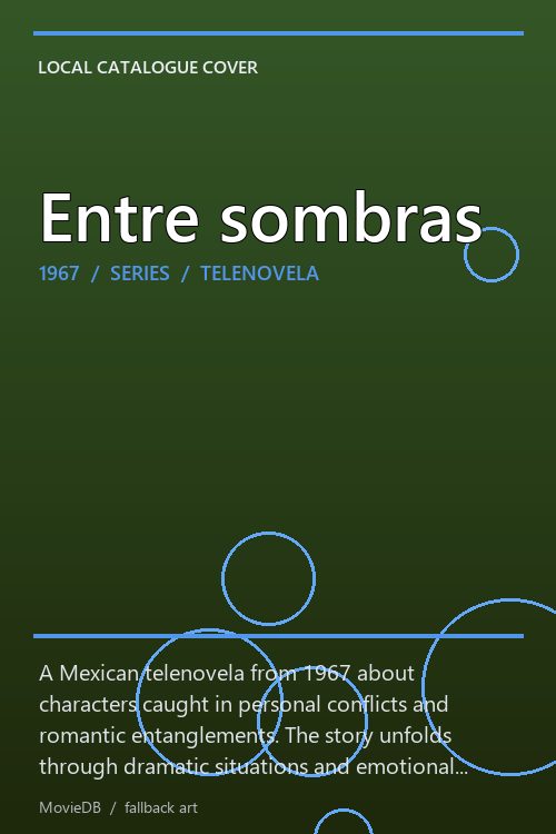 Entre sombras poster