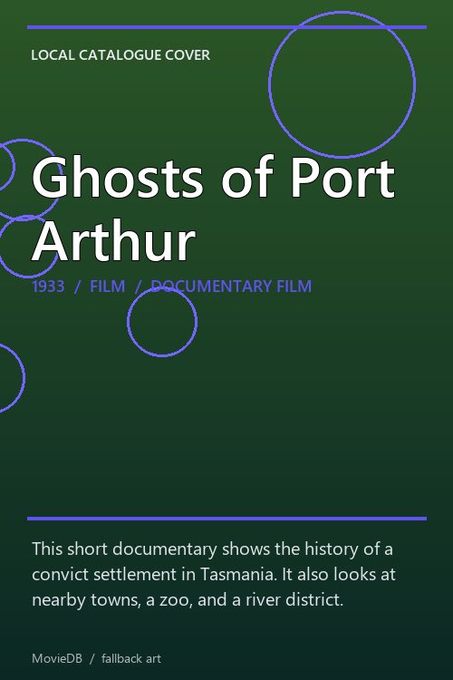 Ghosts of Port Arthur poster
