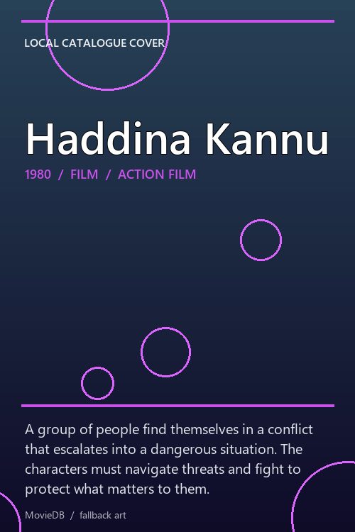 Haddina Kannu poster